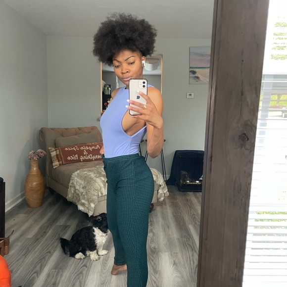 Green/Black Plaid Skinny Pants - Picture 14 of 15